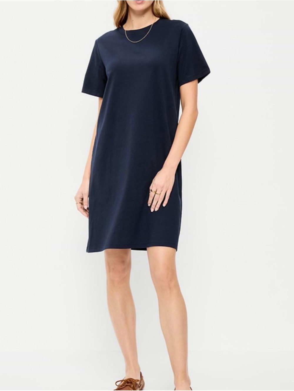 Old Navy Vintage Crew-neck mini T-shirt dress in navy